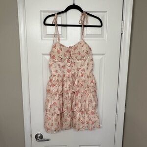 Altar'd State Pink Floral Mini Dress